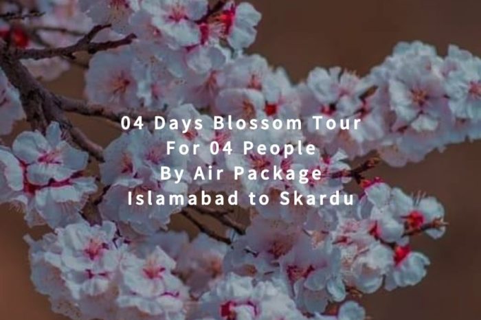 04 Days Blossom Tour to Skardu for 04 People (By Air)