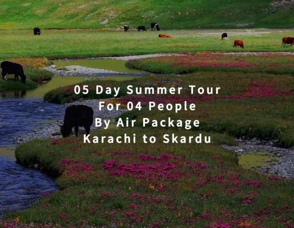 05 Days Tour, Karachi to Skardu for 04 People (By Air)